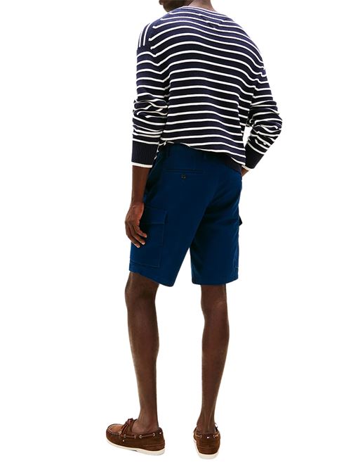Short cargo uomo blu in cotone Tommy Hilfiger | MW0MW23573DAF